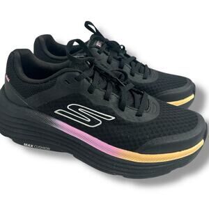 Skechers Max Cushioning Endeavour Sneakers Size 7 Black Pink Trainers Shoes